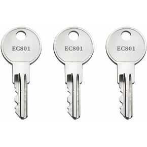 3 عبوات من مفاتيح EC807 متوافقة مع صناديق أدوات شاحنة Delta Dee Zee وأقفال صندوق أدوات إمداد الجرارات، مقطوعة مسبقًا إلى رمز EC801-EC820 in Kuwait
