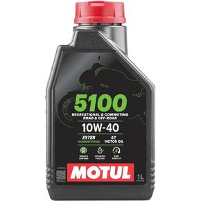 Motul 5100 4T 10W40 - زيت الدراجات النارية Technosynthese® عالي الأداء مع تقنية Ester - 1 لتر in Kuwait