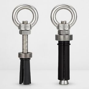 2PCSRemovable Concrete Expansion Anchor, Heavy Duty Reusable Eye Bolt for Concrete and Masonry, Detachable Expansion Bolt for Lifting, Rigging, and Construction Installation in Saudi Arabia