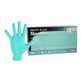 قفازات Microflex NPG-888-XS NeoPro Chloroprene مقاس صغير جدًا أخضر PF 100/Bx in Kuwait