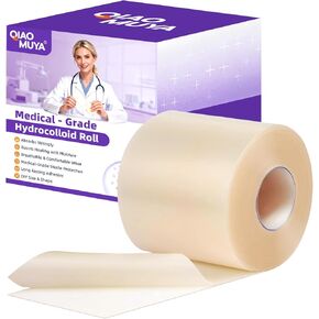 Hydrocolloid Roll for Wound Care, Hydrocolloid Bandages with Self-Adhesive, Flexible & Waterproof DIY Size & Shape（2in*5ft） in Saudi Arabia