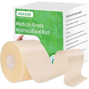 Hydrocolloid Bandages Roll for Wound Care, (2IN*5FT) Hydrocolloid Roll with Self-Adhesive, Cut-to-Size Patch Bandages, Ultra Absorbent, Waterproof, First Aid Kit Essential in Saudi Arabia