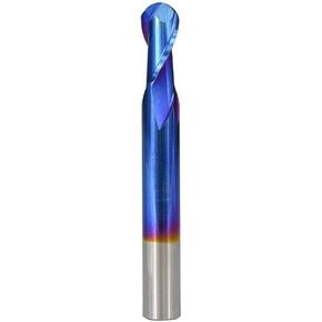 1pcs Ball Nose End Mill Cutter CNC Router Bits 4/6mm Shank 2 Flute CNC Router Bit Nano Blue Coated Carbide Milling Cutter Spiral Milling Tool(6x15x50) in Kuwait
