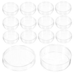 Generic 30pcs Clear Plastic Cell Culture Dishes Lab Petri Plates with Lids for Tissue Experiments and School Projects High Transparency Design for Enhanced Observation in Kuwait