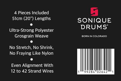 Poly Pro Slim Snare Cord- 2 Sets | Turquoise | 20" | Fits Modern & Vintage Throw-Offs in Saudi Arabia