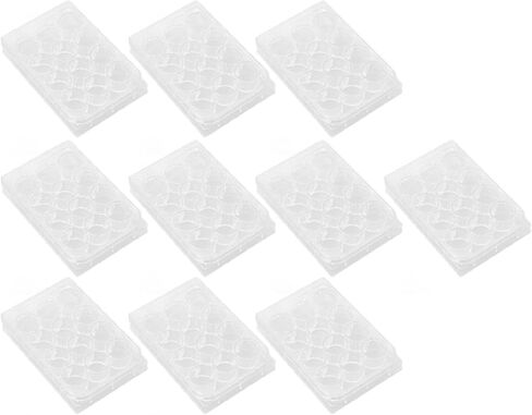 10pcs Culture Plate Thickness Uniform High Transparent Tissue Culture Plate with Lid Laboratory Biology Room (12 Holes) in Saudi Arabia