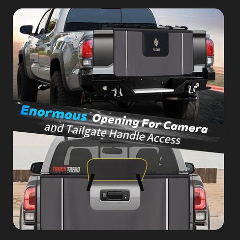 وسادة الباب الخلفي FILORI 5 للدراجة الجبلية | متوافق مع الدراجة الإلكترونية | كاميرا احتياطية بدون عوائق، وجيوب للأدوات، وشرائط عاكسة | حماية شاملة لمعظم شاحنات البيك أب (ثنائية اللون وأنيقة) in Kuwait