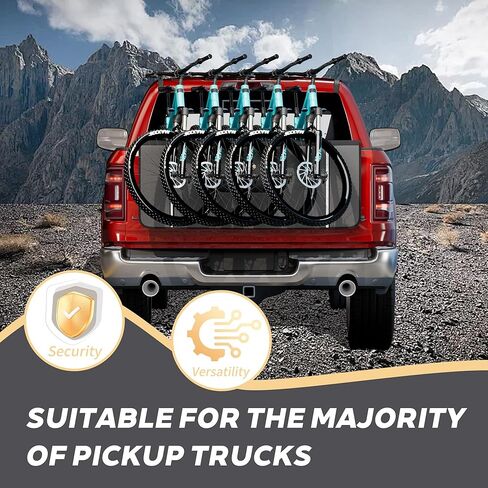 وسادة الباب الخلفي FILORI 5 للدراجة الجبلية | متوافق مع الدراجة الإلكترونية | كاميرا احتياطية بدون عوائق، وجيوب للأدوات، وشرائط عاكسة | حماية شاملة لمعظم شاحنات البيك أب (ثنائية اللون وأنيقة) in Kuwait