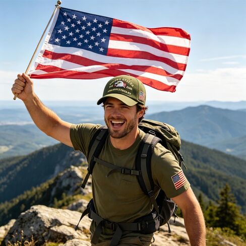 United States 250th Anniversary Commemorative Cap, Adjustable Patriotic Unisex Baseball Cap, Condor Print Baseball Cap Army Green in Saudi Arabia