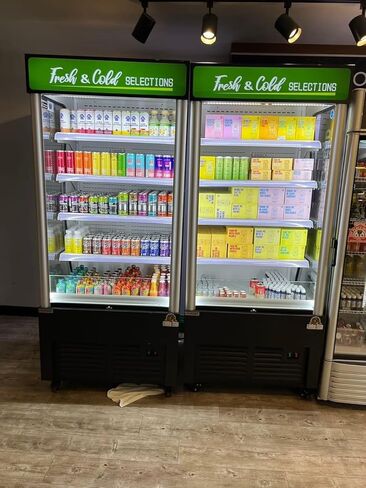 36‘’ Open Air Merchandiser Display Refrigerator Cooler Commercial Refrigerator, Grab and Go Showcase Merchandiser Display Cooler,ETL Sanitation in Saudi Arabia