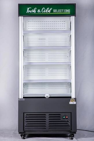 36‘’ Open Air Merchandiser Display Refrigerator Cooler Commercial Refrigerator, Grab and Go Showcase Merchandiser Display Cooler,ETL Sanitation in Saudi Arabia