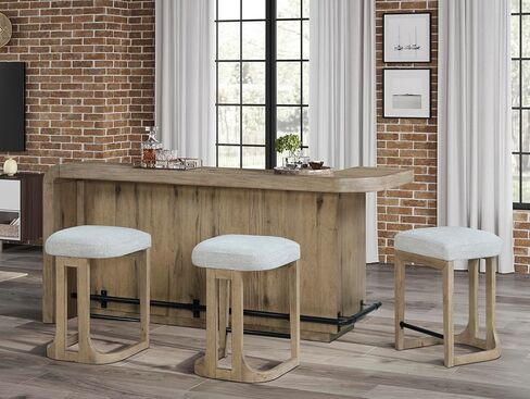 English Knotty Oak Counter Height Bar in Kuwait