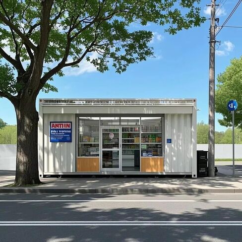 Luxury Prefab Container Coffee Shop Customizable Commercial Mobile Cafe Modular Coffee Booth Shipping Container Bar Industrial Outdoor Kiosk Portable Concession Stand Drive Thru Restaurant Building in Saudi Arabia