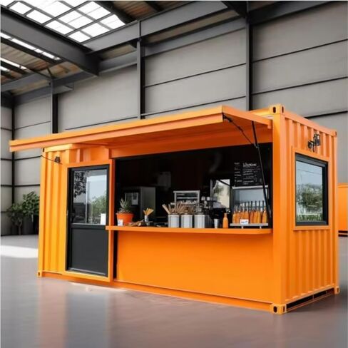 40ft Mobile Portable Prefab Restaurant Kitchen Modular Supermarket Cafe Coffee Hotel Shipping Container Coffee Shop 20ft Prefab Kiosk Outdoor Beverage Booth Pop Up Container Bar in Saudi Arabia