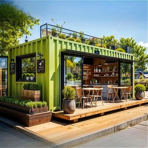 40ft Mobile Portable Prefab Restaurant Kitchen Modular Supermarket Cafe Coffee Hotel Shipping Container Coffee Shop 20ft Prefab Kiosk Outdoor Beverage Booth Pop Up Container Bar in Saudi Arabia