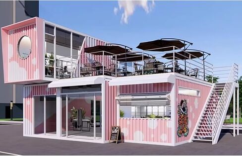 40ft Mobile Portable Prefab Restaurant Kitchen Modular Supermarket Cafe Coffee Hotel Shipping Container Coffee Shop 20ft Prefab Kiosk Outdoor Beverage Booth Pop Up Container Bar in Saudi Arabia