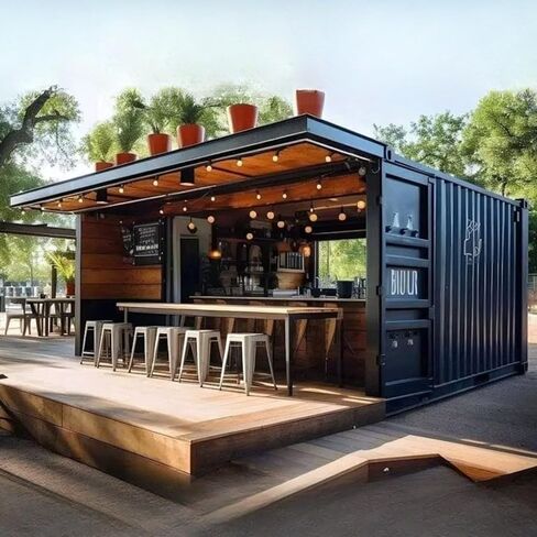 Luxury Expandable Container Restaurant Modular Coffee House Shipping Container Cafe Industrial Mobile Cafe Bar Portable Shop Prefab Kiosk Outdoor Coffee Bar Mobile Concession Stand in Saudi Arabia