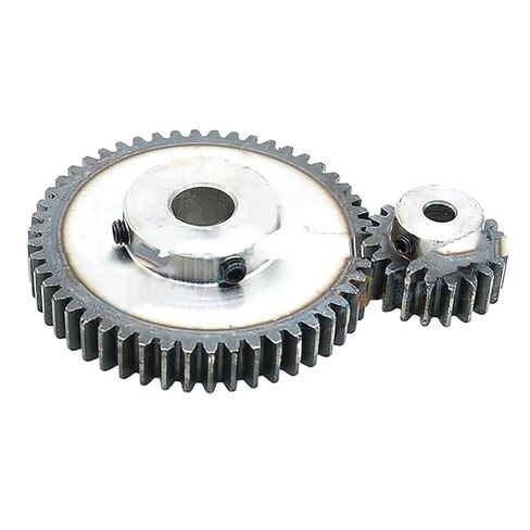 Steel Heavy Duty Motor Pinion Gear 1.5Mod Bore 8mm Transmission Spur Gear with Step 12-35Teeth Carbon Steel(30 Teeth) in Saudi Arabia