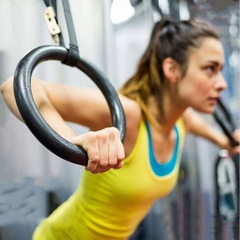 حلقة على شكل حرف D من CLISPEED مكونة من قطعتين، حلقة تدريب عضلية متقاطعة، قوة كمال الأجسام، حلقات بديلة للتدريب البلاستيكي، وزن الجسم أسود للتمارين الرياضية واللياقة البدنية in Saudi Arabia