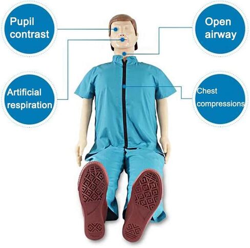 Adult Full Body CPR Training Manikin, Chest Compressions Training Model, First Aid Resuscitation Dummy, for Patient Education and Teaching - PVC Patient Care Manikin in Saudi Arabia