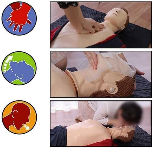 54inches Adult Full Body CPR Training Manikin, Cardiopulmonary Resuscitation Simulator First Aid Training Medical Model, for Patient Education and Teaching, Medium Skin Tone in Saudi Arabia
