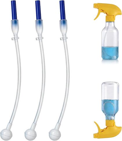 3 Pack Universal Fit 360°Spray Bottle Adapter,Weighted Tube Replacement for Trigger ＆ Pump Sprayer,Universal Connector in Saudi Arabia