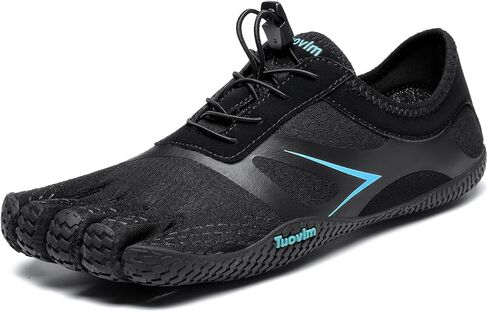 Barefoot Five Finger Sneakers for Women & Men, Flyknit Water Shoes for Trail Running, Hiking, Rock Climbing, Yoga, Fitness Training - Gym & Beach Footwear with Rubber Sole in Saudi Arabia