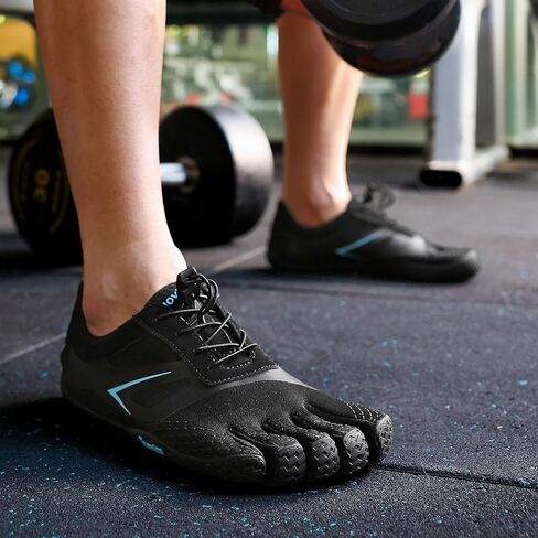 Barefoot Five Finger Sneakers for Women & Men, Flyknit Water Shoes for Trail Running, Hiking, Rock Climbing, Yoga, Fitness Training - Gym & Beach Footwear with Rubber Sole in Saudi Arabia