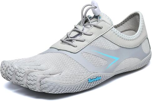 Barefoot Five Finger Sneakers for Women & Men, Flyknit Water Shoes for Trail Running, Hiking, Rock Climbing, Yoga, Fitness Training - Gym & Beach Footwear with Rubber Sole in Saudi Arabia