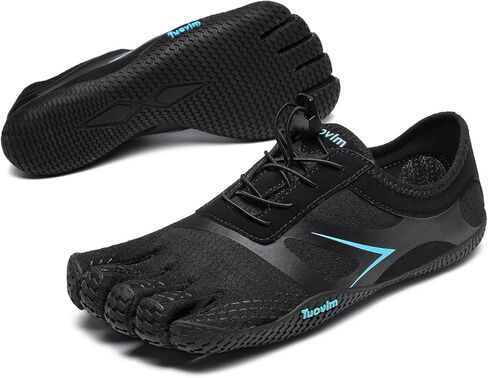 Barefoot Five Finger Sneakers for Women & Men, Flyknit Water Shoes for Trail Running, Hiking, Rock Climbing, Yoga, Fitness Training - Gym & Beach Footwear with Rubber Sole in Saudi Arabia