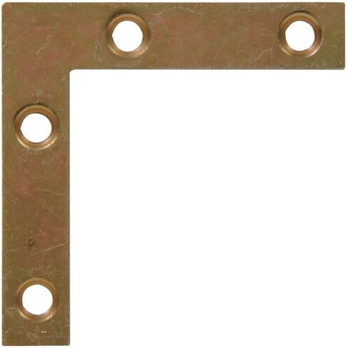 852201 Flat Corner Iron Zinc and Yellow Dichromate 2-1/2" x 1/2" - 4 in Saudi Arabia