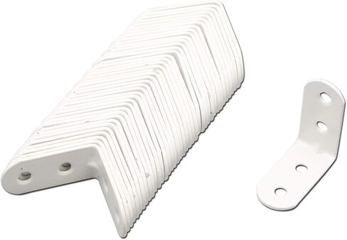 Heavy L-Shaped MLK 40 PCS 39x18mm White Metal Corner BrMLK s in Saudi Arabia