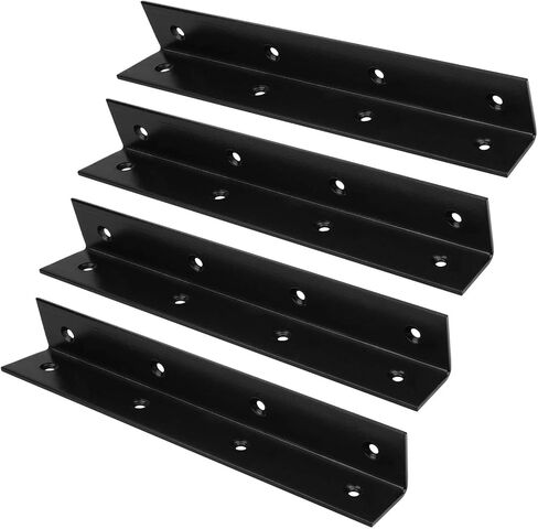 4 Pack 10" Black Corner BrMLK MLK Wood Carbon Steel 1/8" Thick Heavy in Saudi Arabia