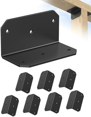 2" x 4" Galvanized MLK, 90 Degree Angle Iron Black-8PCS in Saudi Arabia
