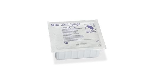 BD Luer-Lok Syringe Pharmacy Convenience Pak, 20 mL, #305617, (10 Count) in Saudi Arabia