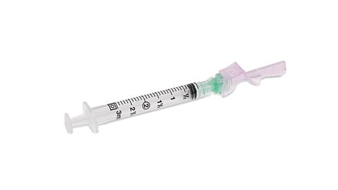 BD Eclipse Needle, 21 G x 1 in. with Detachable 3 mL BD Luer-Lok Syringe, #305779, (50 Count) in Saudi Arabia