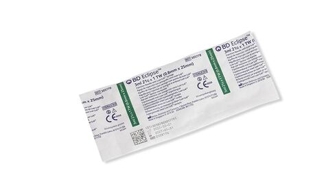 BD Eclipse Needle, 21 G x 1 in. with Detachable 3 mL BD Luer-Lok Syringe, #305779, (50 Count) in Saudi Arabia