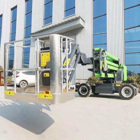 Compact Telescopic Boom Lift Maneuverable Aerial Lift for Workshop Garage Small Site Use in Saudi Arabia