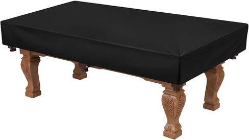 Pool Table Cover, Light Weight Farbric Billiard Table Covers, Waterproof & Dustproof Air Hockey Table Cover, Black (Black, 8) in Saudi Arabia