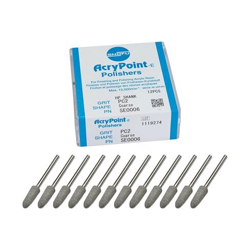 Shofu Dental SE0006 AcryPoint Silicone Polishers PC2 Coarse Grit 0423 in Saudi Arabia
