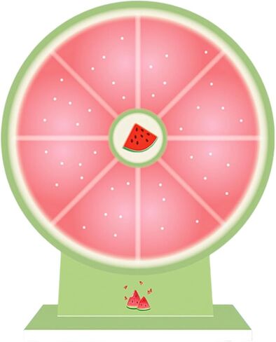 Tabletop Prize Turntable Fortune Wheel Portable Roulette Wheel Rotating Prize Wheel for Teaching Activity Supermarkets Party- Style A in Saudi Arabia