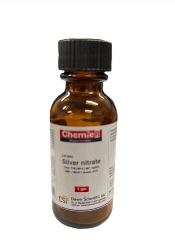 نترات الفضة 1 جم درجة ACS/99.99%/ Fast Ship/ChemieR™ in Kuwait