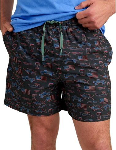 شورت رجالي من HUK Standard Pursuit KC Scott Original Artwork Volley Swim، شورت سريع الجفاف in Kuwait