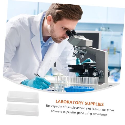 GARVALON 20pcs Laboratory Liquid Adding Slots Capacity Reagent Containers for Accurate Sample Transfer Professional Pipette Compatible Experiment Tools in Saudi Arabia