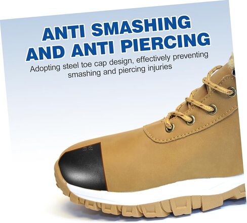 Angoily 1 Pair Anti-smash Shoes Boot Tip Cover for Men Women Safety Toe Caps for Work Shoes in Saudi Arabia