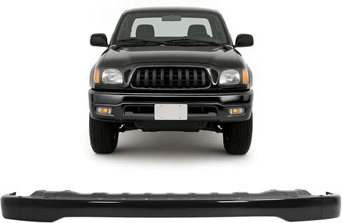 KUAFU Front Bumper Face Bar Compatible with 2001-2004 Toyota Tacoma Bumper Cover Impact Bar Replacement for 52101AD030 TO1002174 Chrome Silvery in Saudi Arabia