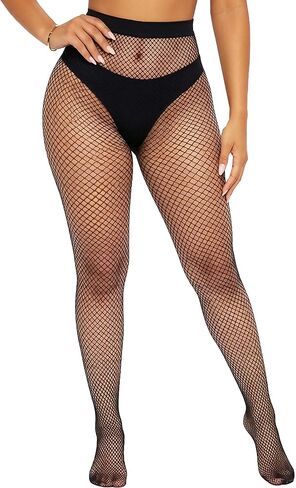 High Waisted Fishnet Tights for Women Sexy Patterned Mesh Stockings One Size Fits Most Daily Wear in Saudi Arabia