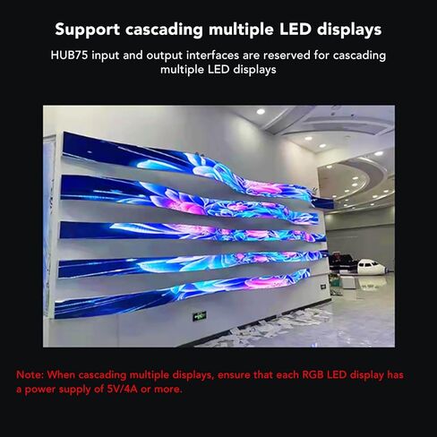 Acogedor LED Panel, 96x48 5V 4A RGB Full Color LED Panel Display, Brightness Adjustable 2.5mm Pitch Bendable Display for Raspberry Pi Pico in Saudi Arabia