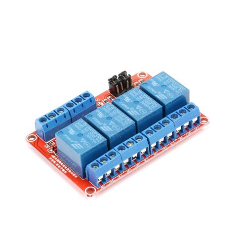 قطعتان من وحدة ترحيل 4 قنوات مع عزل Optocoupler، جهد عريض 4.5–36 فولت، -40 درجة مئوية إلى +85 درجة مئوية، تحميل 10 أمبير، مشغل عالي/منخفض المستوى، متوافق مع وحدة التحكم الدقيقة in Saudi Arabia
