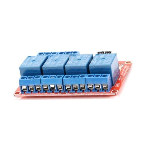 قطعتان من وحدة ترحيل 4 قنوات مع عزل Optocoupler، جهد عريض 4.5–36 فولت، -40 درجة مئوية إلى +85 درجة مئوية، تحميل 10 أمبير، مشغل عالي/منخفض المستوى، متوافق مع وحدة التحكم الدقيقة in Saudi Arabia